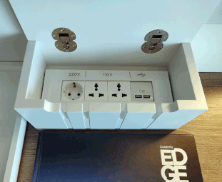 Celebrity Cruise ship the Edge adds power outlets and USB ports