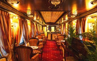 Luxury train interior