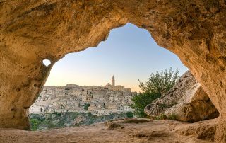The cave dwellings of Matera, Italy