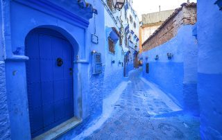 The blue buildings of Chefchaouen, Morocco